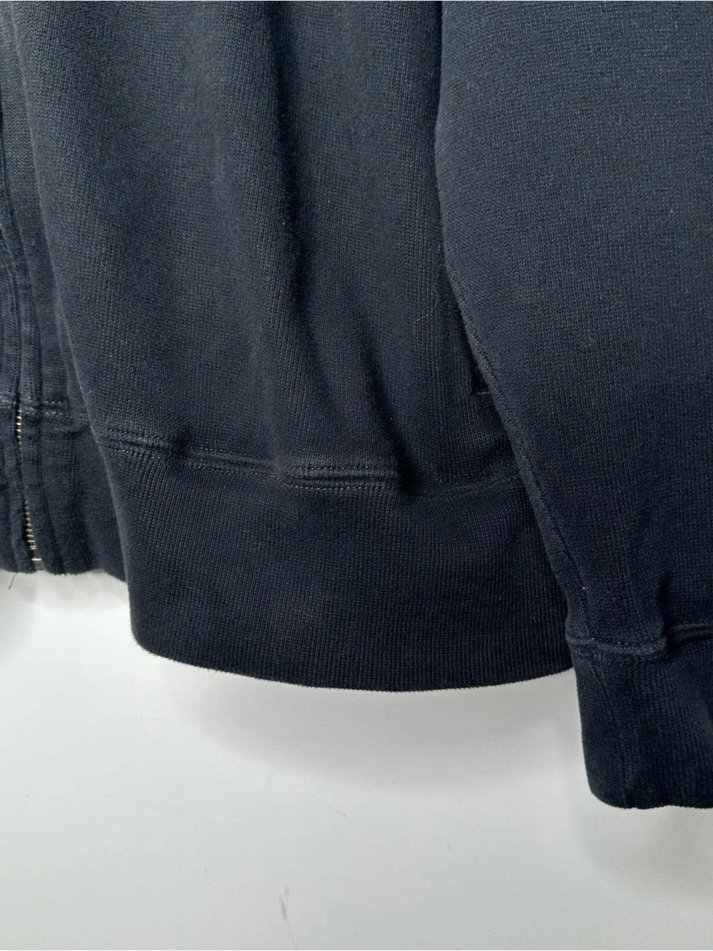Polo Ralph Lauren Full Zip Mock Neck Sweater Black Red Pony Size XL